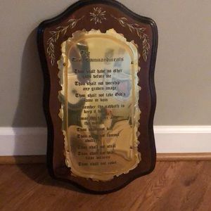 Ten Commandments Wall Plaque